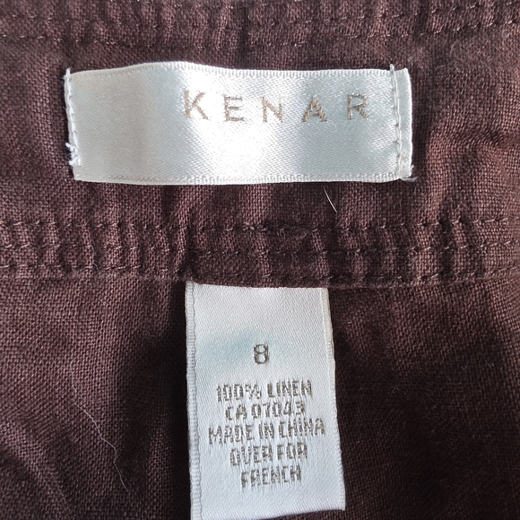 Kenar Brown Cargo Pants Relaxed Fit Size 8 - Picture 10 of 13